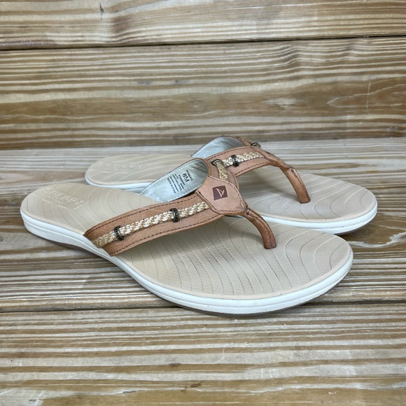 Sperry Shoes - Sperry Leather Flip Flop Sandals